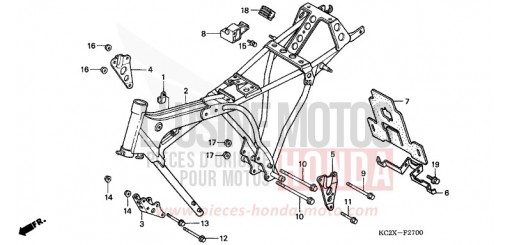 FRAME BODY CM125CX de 1999